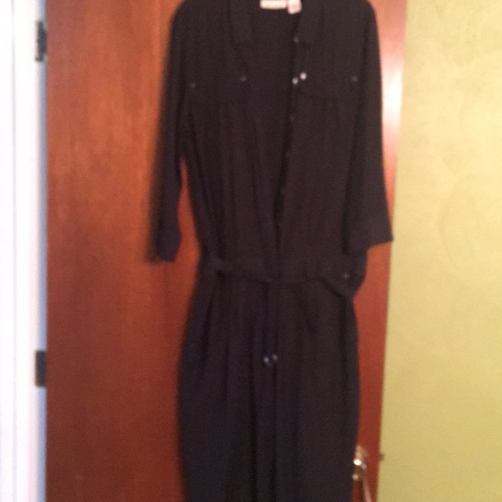 Black sleek jump suit